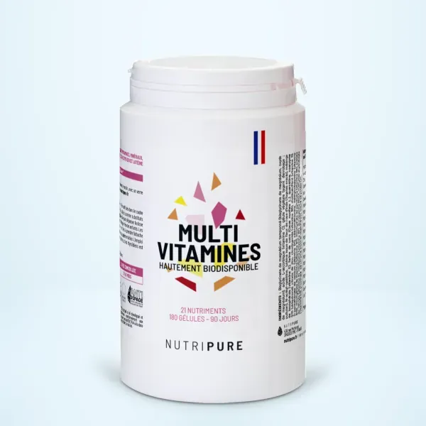 Flacon Multivitamines Vegan Nutripure 60 gélules